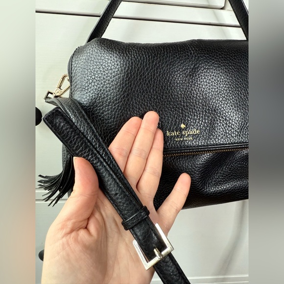 KATE SPADE Chester Street Miri Black Leather Crossbody / Shoulder Bag LIKE NEW - Picture 12 of 17